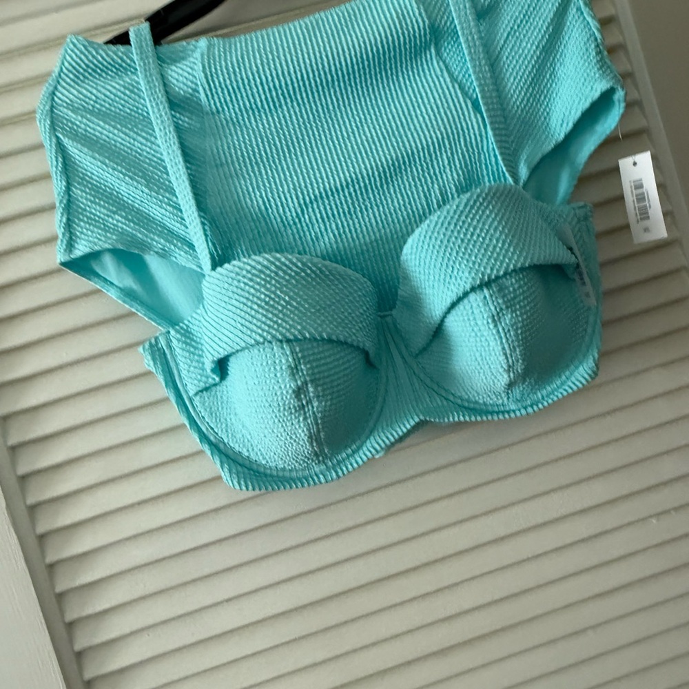 Adore Me Turquoise vintage style two piece bikini. NWT, Never worn.